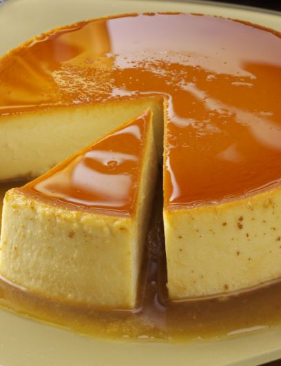 vegan apple flan no bake dessert recipe